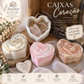 Caixa Coração — Rosa em Relevo ❤️