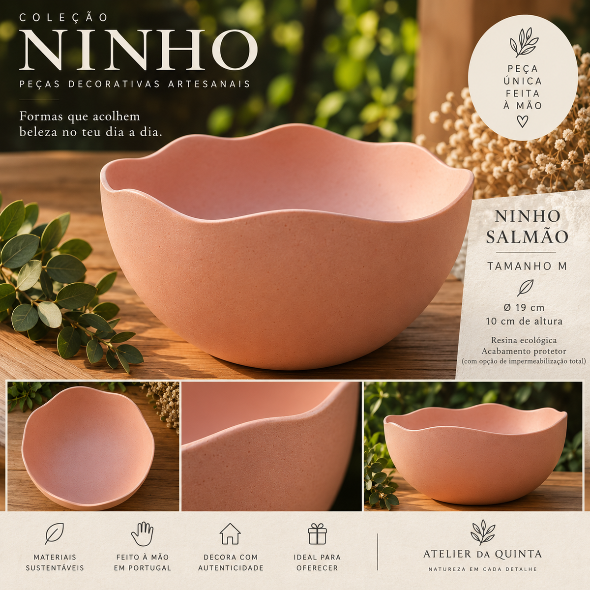 NINHO SALMÃO — Peça Única | Tamanho M